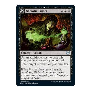 Necrotic Fumes (STX) #78 Uncommon (Lightly Played) Strixhaven: School of Mages Magic: The Gathering: 2021