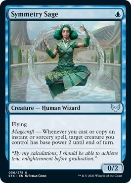 Symmetry Sage (STX) #56 Uncommon (Lightly Played) Strixhaven: School of Mages Magic: The Gathering: 2021