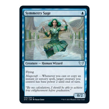 Symmetry Sage (STX) #56 Uncommon (Lightly Played) Strixhaven: School of Mages Magic: The Gathering: 2021