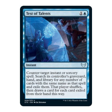 Test of Talents (STX) #59 Uncommon (Lightly Played) Strixhaven: School of Mages Magic: The Gathering: 2021