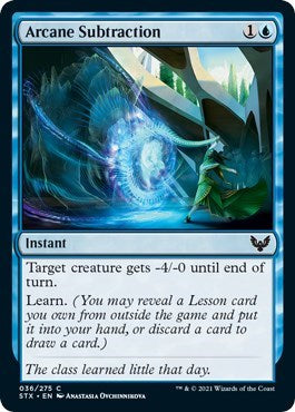 Arcane Subtraction (STX) #36 Common Strixhaven: School of Mages Magic: The Gathering: 2021