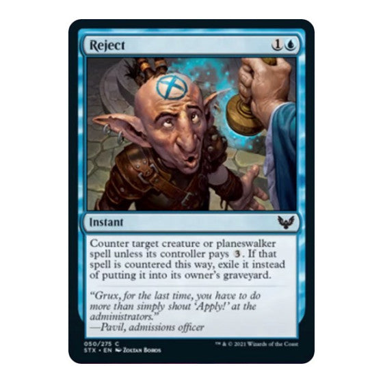 Reject (STX) #50 Common Strixhaven: School of Mages Magic: The Gathering: 2021