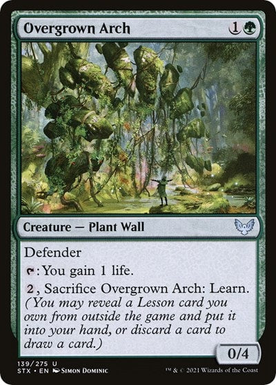 Overgrown Arch (STX) #139 Uncommon (Lightly Played) Strixhaven: School of Mages Magic: The Gathering: 2021