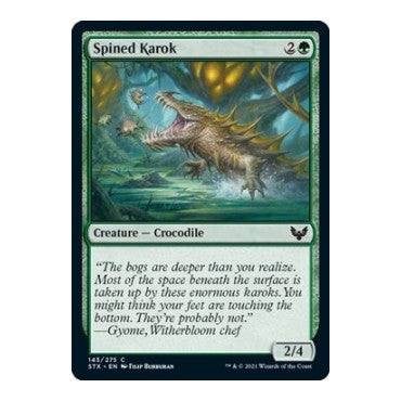 Spined Karok (STX) #143 Common Strixhaven: School of Mages Magic: The Gathering: 2021