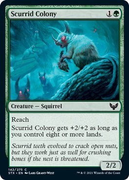 Scurrid Colony (STX) #142 Common (Lightly Played) Strixhaven: School of Mages Magic: 2021