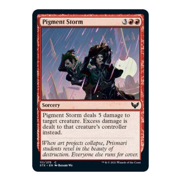 Pigment Storm (STX) #111 Common Strixhaven: School of Mages Magic: The Gathering: 2021