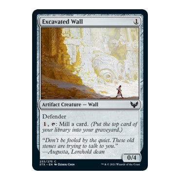 Excavated Wall (STX) #255 Common Strixhaven: School of Mages Magic: The Gathering: 2021