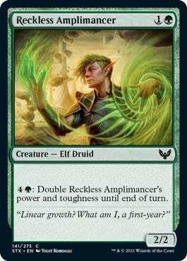 Reckless Amplimancer (STX) #141 Common Strixhaven: School of Mages Magic: The Gathering: 2021