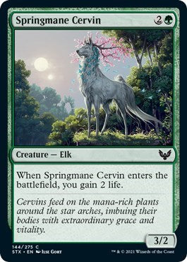 Springmane Cervin (STX) #144 Common (Lightly Played) Strixhaven: School of Mages Magic: The Gathering: 2021