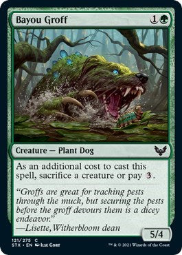 Bayou Groff (STX) #121 Common (Lightly Played) Strixhaven: School of Mages Magic: The Gathering: 2021