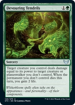 Devouring Tendrils (STX) #126 Uncommon (Lightly Played) Strixhaven: School of Mages Magic: The Gathering: 2021