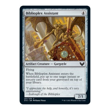 Biblioplex Assistant (STX) #251 Common Strixhaven: School of Mages Magic: The Gathering: 2021
