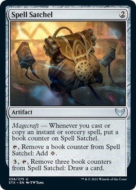 Spell Satchel (STX) #258 Uncommon (Lightly Played) Strixhaven: School of Mages Magic: The Gathering: 2021