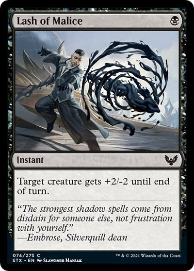 Lash of Malice (STX) #74 Common Strixhaven: School of Mages Magic: The Gathering: 2021