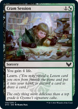 Cram Session (STX) #170 Common (Lightly Played) Strixhaven: School of Mages Magic: The Gathering: 2021
