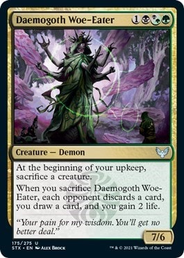 Daemogoth Woe Eater (STX) #175 Uncommon (Lightly Played) Strixhaven: School of Mages Magic: The Gathering: 2021