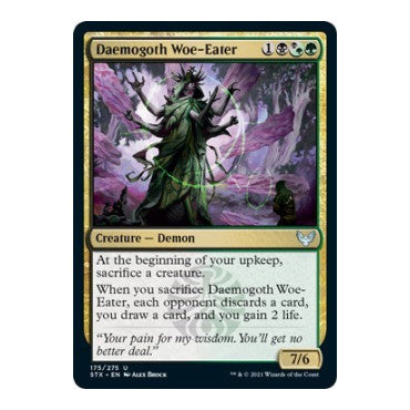 Daemogoth Woe-Eater (STX) #175 Uncommon (Lightly Played) Strixhaven: School of Mages Magic: The Gathering: 2021