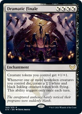 Dramatic Finale (STX) #180 Rare (Lightly Played) Strixhaven: School of Mages Magic: The Gathering: 2021