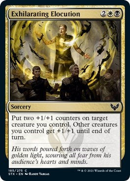Exhilarating Elocution (STX) #185 Common Strixhaven: School of Mages Magic: The Gathering: 2021