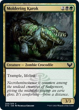Moldering Karok (STX) #206 Common (Lightly Played) Strixhaven: School of Mages Magic: 2021