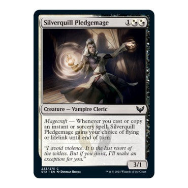 Silverquill Pledgemage (STX) #233 Common Strixhaven: School of Mages Magic: The Gathering: 2021