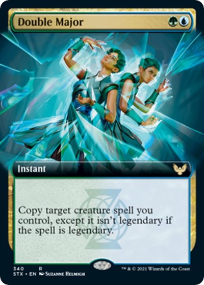 Double Major Extended Art (STX) #340 Rare (Lightly Played) Strixhaven: School of Mages Magic: 2021