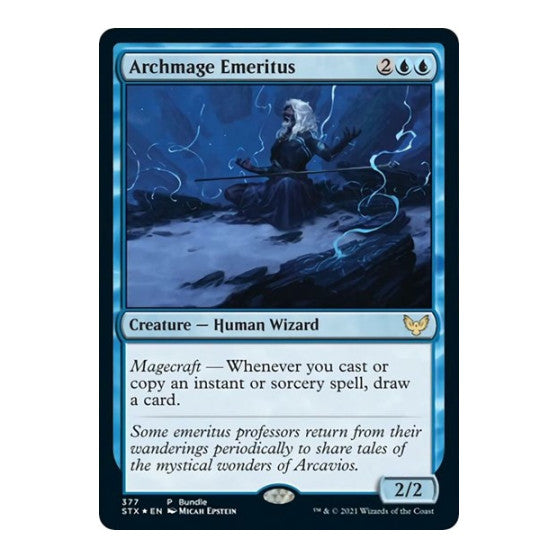 Archmage Emeritus (STX Bundle) (UMP) #377 Promo (Foil Lightly Played) Unique and Miscellaneous Promos Magic: The Gathering: 2026