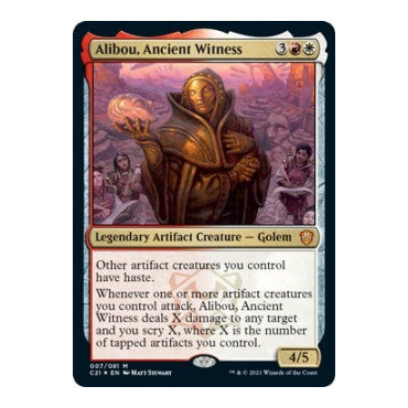 Alibou, Ancient Witness (C21) #7 Mythic Rare (Foil Near Mint) Commander 2021 Magic: The Gathering: 2021