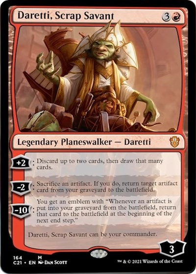 Daretti Scrap Savant (C21) #164 Mythic Rare (Lightly Played) Commander 2021 Magic: The Gathering: 2021