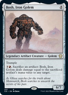 Bosh Iron Golem (C21) #237 Rare (Lightly Played) Commander 2021 Magic: The Gathering: 2021
