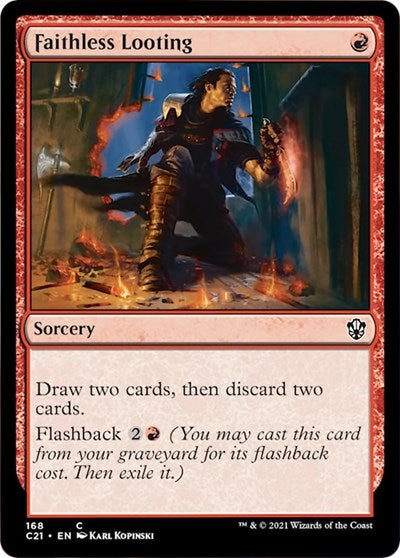 Faithless Looting (C21) #168 Common (Lightly Played) Commander 2021 Magic: The Gathering: 2021