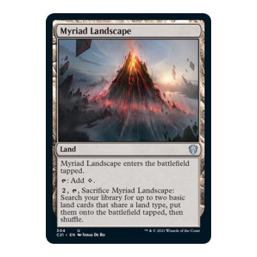 Myriad Landscape (C21) #304 Uncommon (Lightly Played) Commander 2021 Magic: The Gathering: 2021