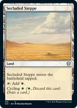 Secluded Steppe (C21) #315 Uncommon (Lightly Played) Commander 2021 Magic: The Gathering: 2021