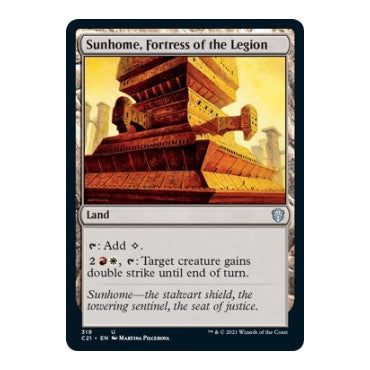 Sunhome Fortress of the Legion (C21) #319 Uncommon (Lightly Played) Commander 2021 Magic: The Gathering: 2021