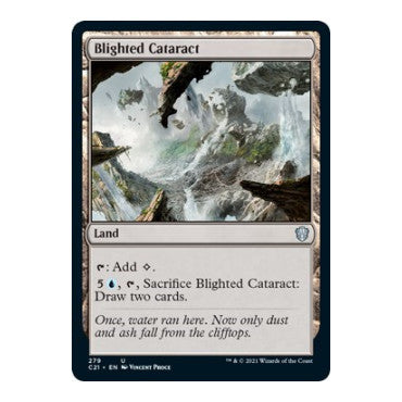 Blighted Cataract (C21) #279 Uncommon (Lightly Played) Commander 2021 Magic: The Gathering: 2021