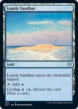 Lonely Sandbar (C21) #298 Uncommon (Lightly Played) Commander 2021 Magic: The Gathering: 2021