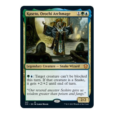 Kaseto, Orochi Archmage (C21) #221 Mythic Rare (Lightly Played) Commander 2021 Magic: The Gathering: 2021