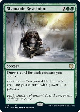 Shamanic Revelation (C21) #206 Rare (Lightly Played) Commander 2021 Magic: The Gathering: 2021