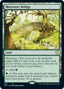 Mosswort Bridge (C21) #303 Rare (Lightly Played) Commander 2021 Magic: The Gathering: 2021