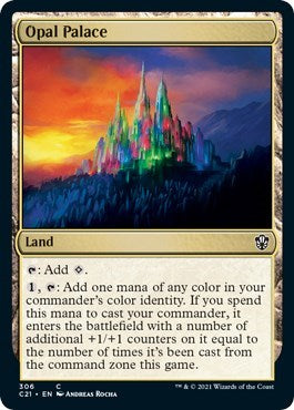 Opal Palace (C21) #306 Common (Lightly Played) Commander 2021 Magic: 2021