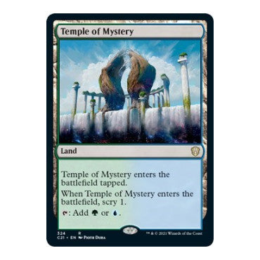 Temple of Mystery (C21) #324 Rare (Lightly Played) Commander 2021 Magic: The Gathering: 2021