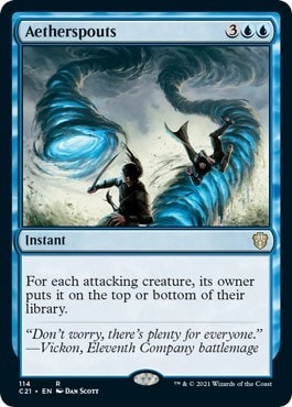 Aetherspouts (C21) #114 Rare (Lightly Played) Commander 2021 Magic: The Gathering: 2021