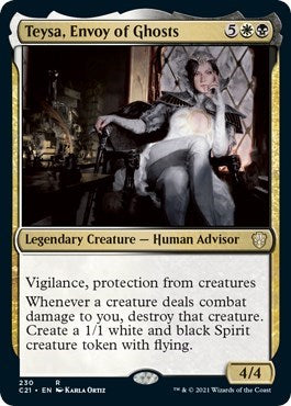 Teysa Envoy of Ghosts (C21) #230 Rare (Near Mint) Commander 2021 Magic: The Gathering: 2021