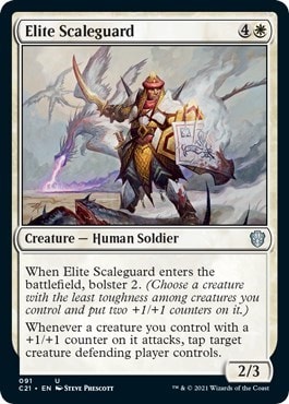 Elite Scaleguard (C21) #91 Uncommon (Lightly Played) Commander 2021 Magic: The Gathering: 2021