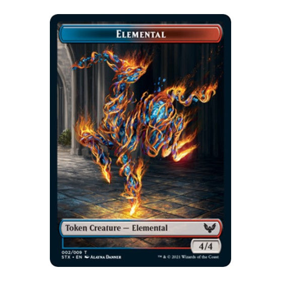 Elemental Token (STX) #2 T (Lightly Played) Strixhaven: School of Mages Magic: The Gathering: 2021