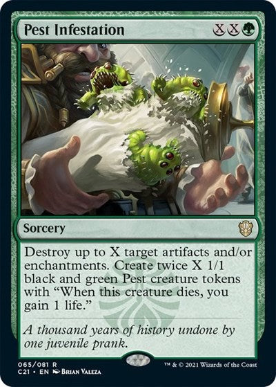 Pest Infestation (C21) #65 Rare (Lightly Played) Commander 2021 Magic: The Gathering: 2021