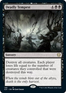 Deadly Tempest (C21) #140 Rare (Lightly Played) Commander 2021 Magic: The Gathering: 2021