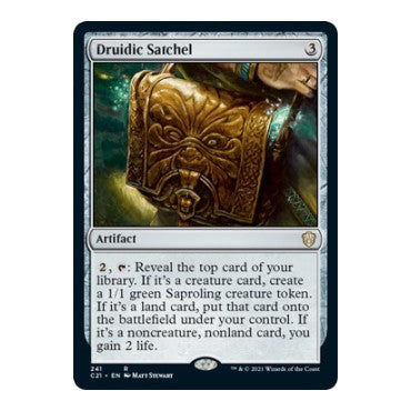 Druidic Satchel (C21) #241 Rare (Lightly Played) Commander 2021 Magic: The Gathering: 2021