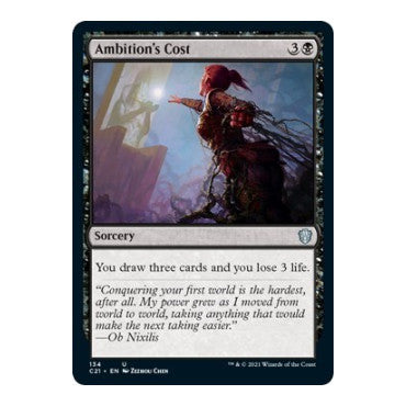 Ambition's Cost (C21) #134 Uncommon (Lightly Played) Commander 2021 Magic: The Gathering: 2021
