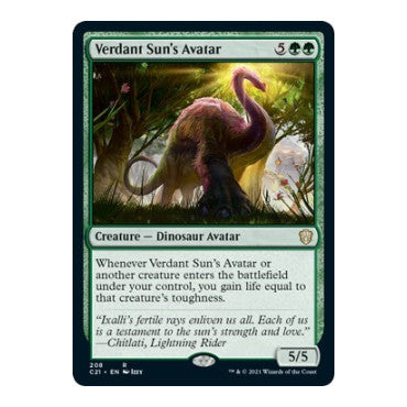 Verdant Sun's Avatar (C21) #208 Rare (Lightly Played) Commander 2021 Magic: The Gathering: 2021